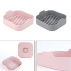 Square 8 Inch Air Fryer Silicone Trays BPA Free Reusable Washable