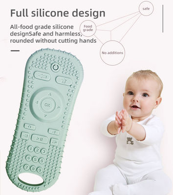 Odorless Silicone Baby Teether Toys BPA Free Soft Remote Control Shape