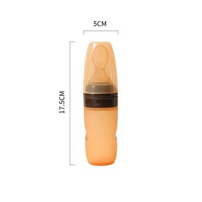 Silicone Baby Feeding Tools Bottle Spoon Harmless Multiscene