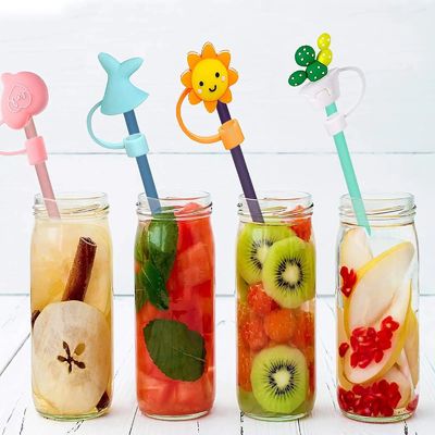 BPA Free Reusable Silicone Straw Cover Leakproof Multipurpose