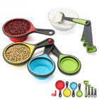 Multipurpose Silicone Kitchen Utensils Measuring Cups And Spoons Portable