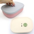 Durable Bento Box Silicone Containers With Lids Portable Nontoxic
