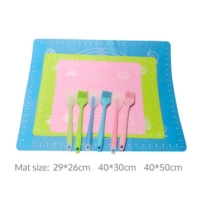 extra thin resistant full sheet utensil can silk print roll up rubber silicon baking pad