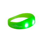 suppliers Cheap Personalized Custom Printed off White Glow LED Concert Light up Christmas Flashing Wristbands Bracelet for sale