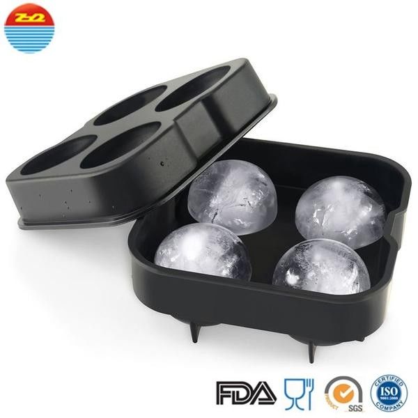4-ice ball large wholesale personalized make your own custom silicone ice cube tray mold