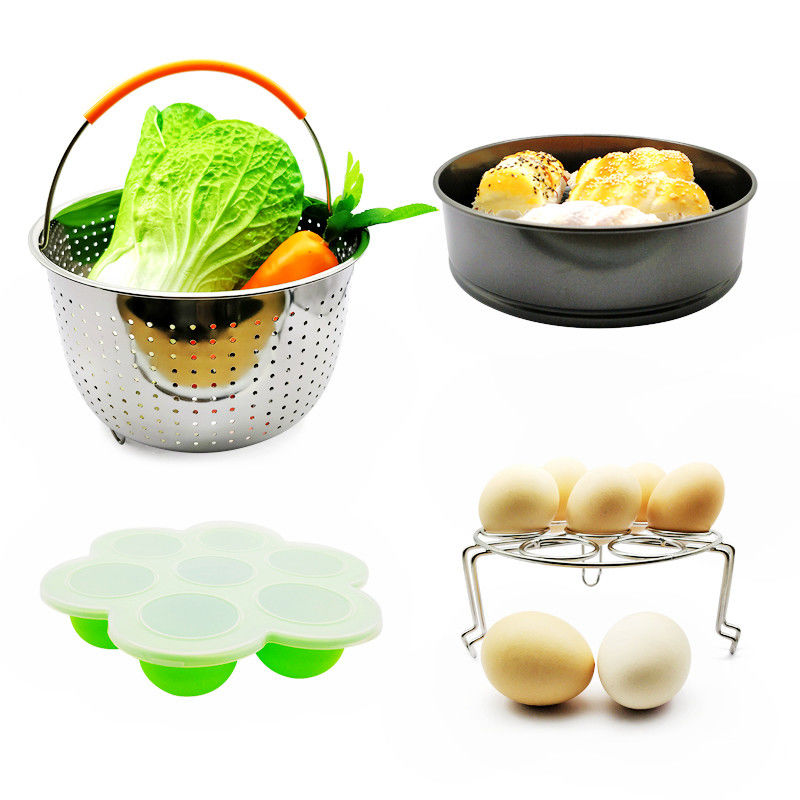 Amzon Hot Sell 10 pcs Silicone Various Combination Kitchen Pot Accessories Set Inculde Non-Stick Cake Pan, Egg Bites Molds, etc