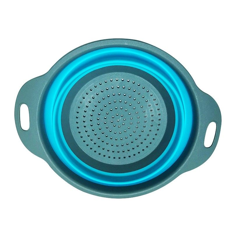 BPA Free Food Grade Silicone Sink Strainer Eco - Friendly With Handle Steam Basket