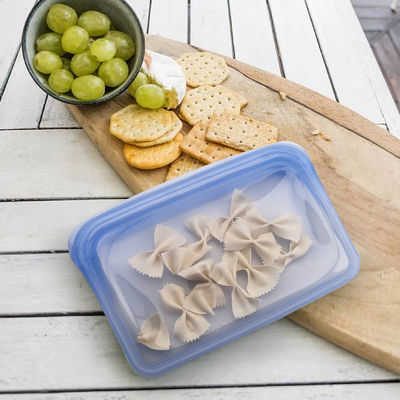 Bpa Free Clear Silicone Food Bag Set Microwave Freezer Safe Airtight Storage Bags Various Colors