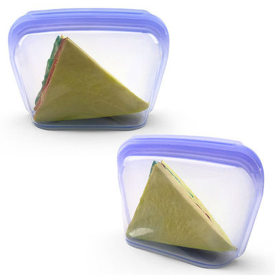 1300ML Original Pretty Platinum Silicone Treat Pouch Air Tight Sealing Kitchen Tools Food Storage Bag